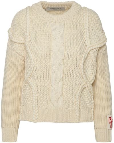 Golden Goose Ivory Virgin Wool Sweater - Natural