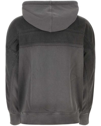 Fendi Dark Cotton Oversize Sweatshirt - Gray
