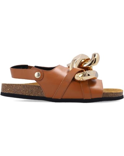 JW Anderson Leather Sandals - Brown