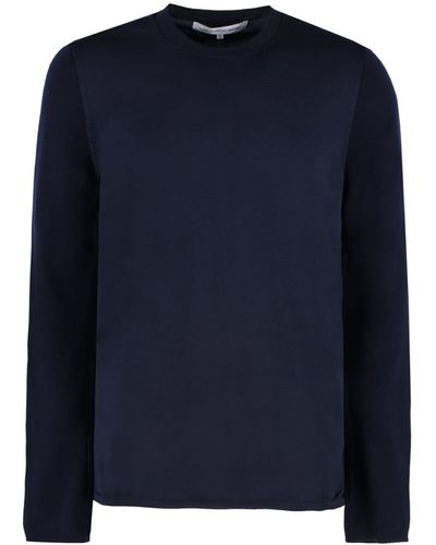 Comme des Garçons Wool-blend Crew-neck Sweater - Blue