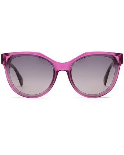 Police Splc22E Transparent Sunglasses - Purple