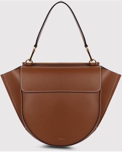 Wandler Medium Hortensia Leather Bag - Brown