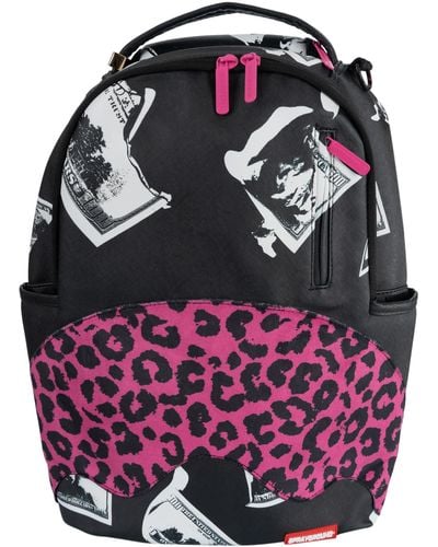 Sprayground Money Leopard Backpack - Pink