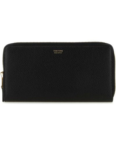 Tom Ford Black Leather Document Case