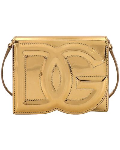 Dolce & Gabbana Dg Logo Clutch - Metallic