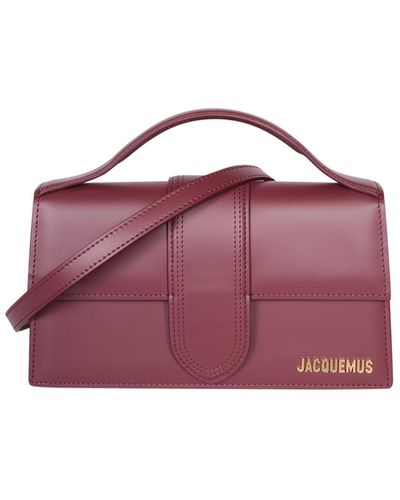 Jacquemus Le Grand Bambino Bordeaux Bag - Purple