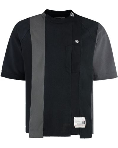 Maison Mihara Yasuhiro Cotton Crew-Neck T-Shirt - Black