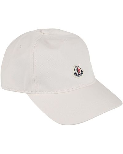 Moncler Logo Patched Baseball Cap - White