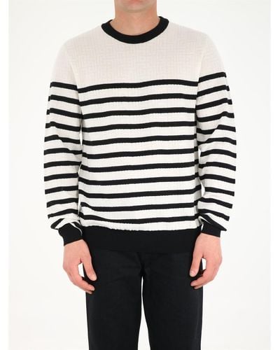 Balmain Striped Crewneck Sweater - Multicolor