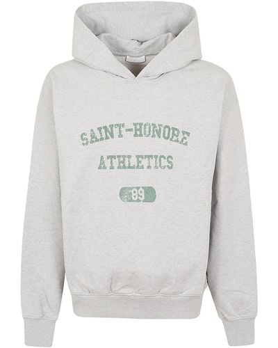1989 STUDIO Saint Honore Athletics Distressed Hoodie - Gray