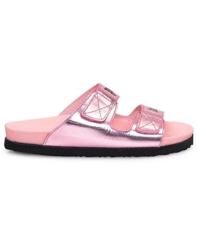 Palm Angels Slipper With Logo - Pink