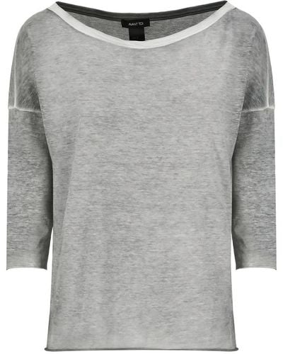 Avant Toi Cotton Sweater - Gray