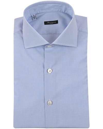 Sartorio Napoli Stripe Print Shirt - Blue
