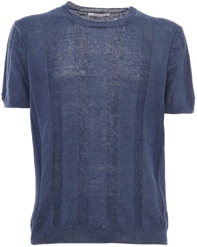 Kangra Ribbed T-Shirt - Blue