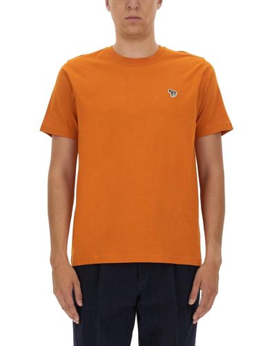 PS by Paul Smith Zebra Patch T-shirt - Orange