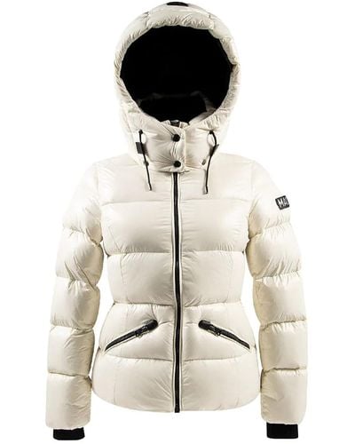 Mackage Madalyn Light And Brilliant Down Jacket With Hood - White
