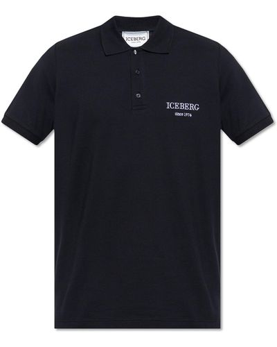 Iceberg Polo Shirt With Logo - Black