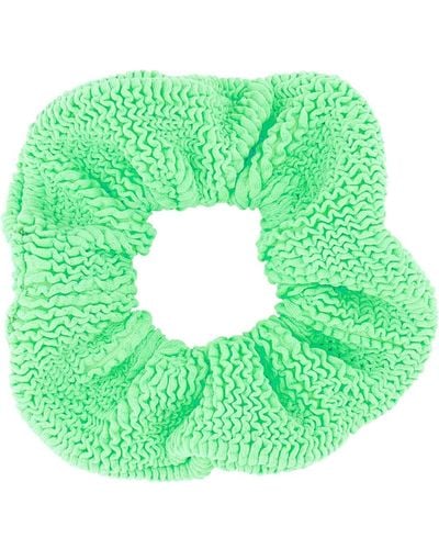 Hunza G Fluo Fabric Scrunchie - Green