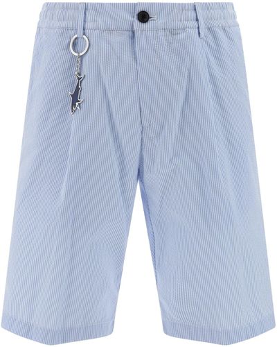 Paul & Shark Cotton Bermuda Shorts - Blue