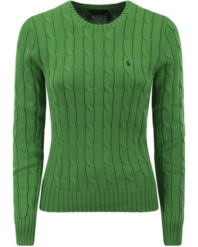 Polo Ralph Lauren Slim-Fit Cable Knit - Green