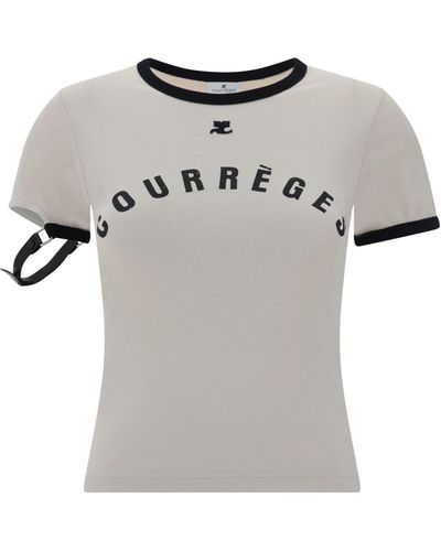 Courreges T-Shirts - Gray