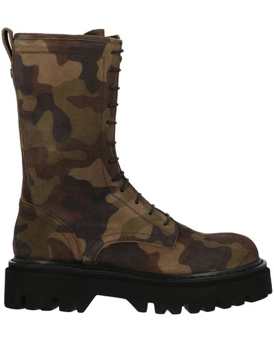 Casadei Camouflage Desert Boots - Brown