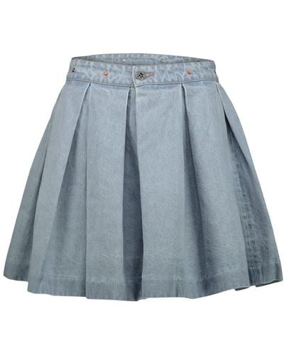 Vetements Denim School Girl Skirt - Blue
