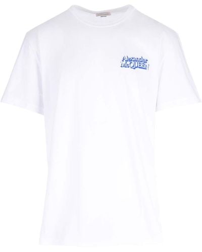 Alexander McQueen White T-shirt With Logo