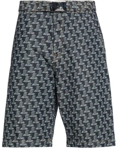 Lanvin Column Monogram Shorts - Grey