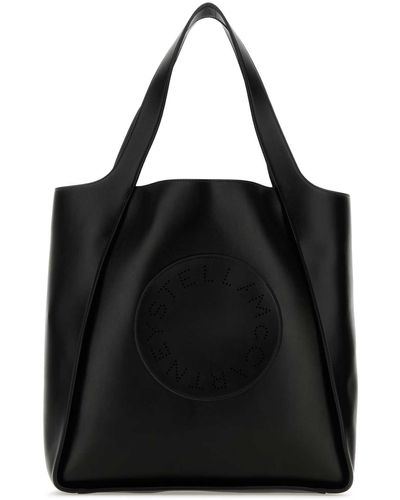 Stella McCartney Alter Mat Stella Logo Shopping Bag - Black