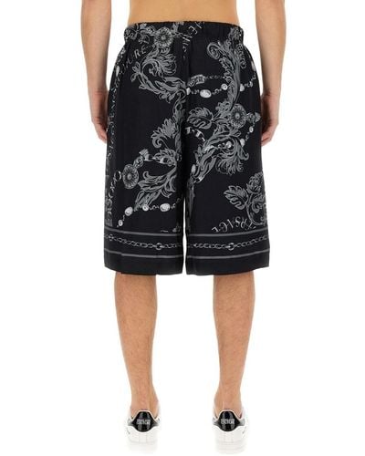 Versace Printed Shorts - Black