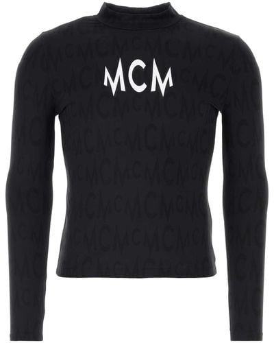MCM Stretch Nylon T-Shirt - Blue