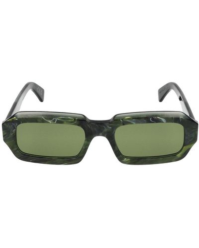 Retrosuperfuture Rectangular-Frame Sunglasses - Green
