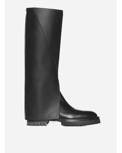 Ann Demeulemeester Jay Leather Boots - Black