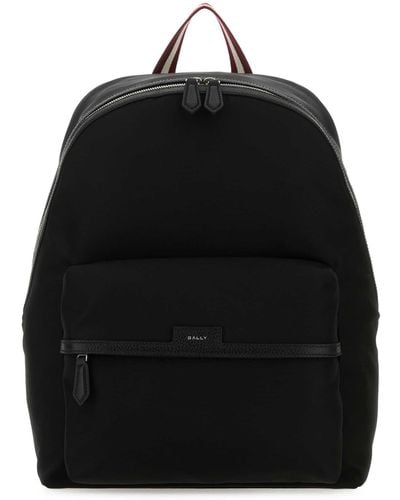Bally Nylon Code Backpack - Black