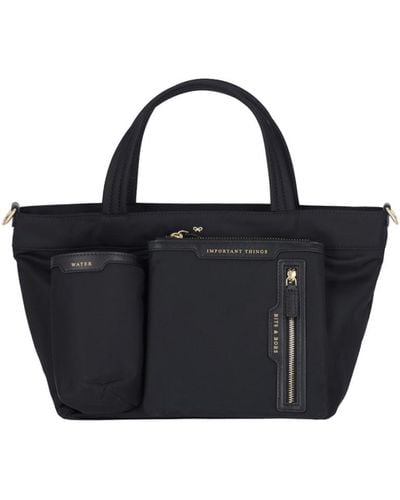 Anya Hindmarch Multi-Pocket Tote Bag - Black