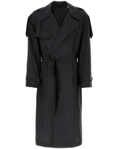 Burberry Silk Trench Coat - Black
