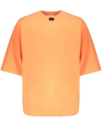Palm Angels Cotton T-shirt - Orange
