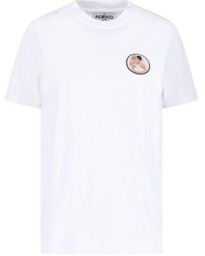 Fiorucci Angels Patch T-Shirt - White