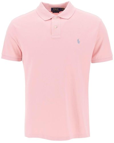 Polo Ralph Lauren Pique Cotton Polo Shirt - Pink