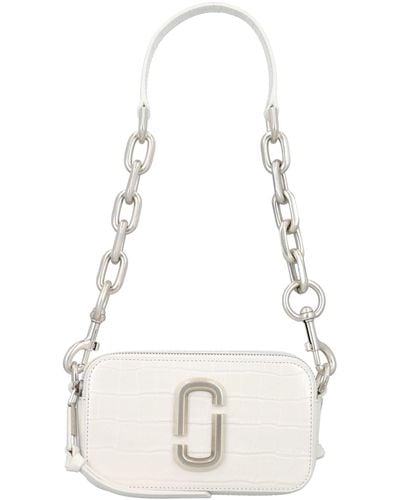 Marc Jacobs The Snapshot Chain Crocco Print - White