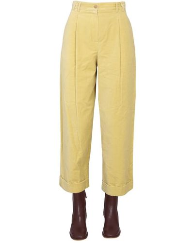 Alysi Wide Pants - Yellow