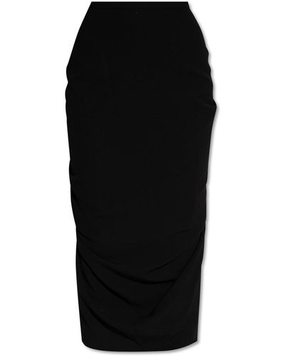 Dries Van Noten Draped Skirt - Black