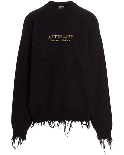 Vetements Afterlife Jumper - Black