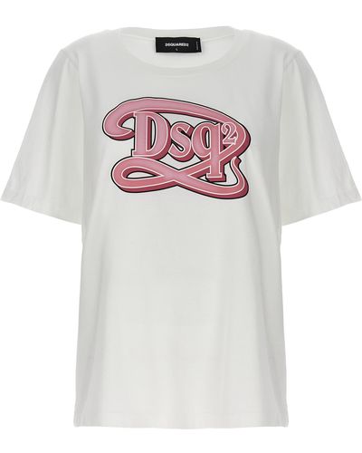 DSquared² Logo Print T-shirt - White