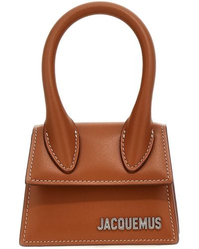 Jacquemus Le Chiquito Homme Mini Hand Bags - Brown