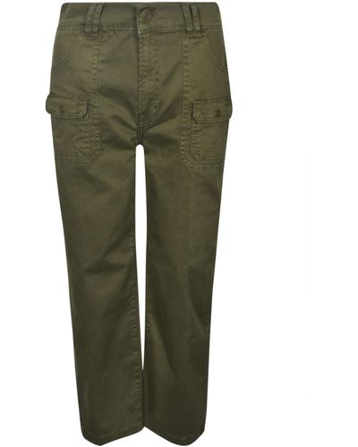 FRAME Cargo Buttoned Trousers - Green
