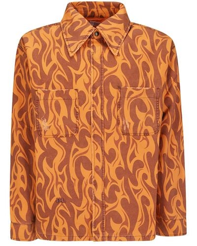 ERL Canvas Jacket Woven - Orange