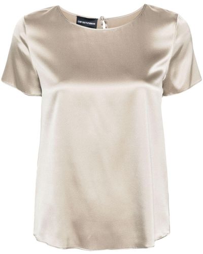 Emporio Armani Short Sleeve Shirt - Natural