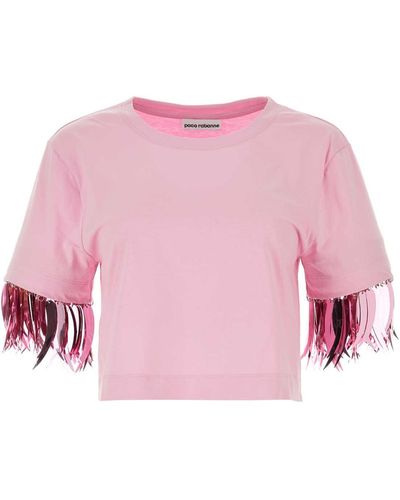 Rabanne Cotton T-Shirt - Pink